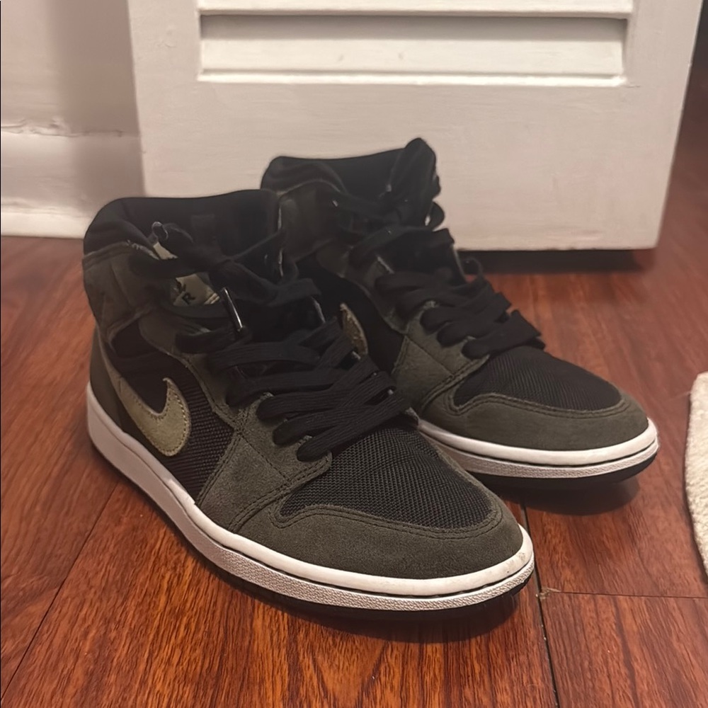 Nike women’s Jordan 1 Mid “Military Olive”